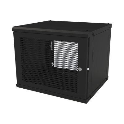 LINKEDPRO BY EPCOM Gabinete de Pared Fijo, Puerta Perforada, con Rack de 19in, 9 Unidades de Rack MOD: SR-1909-GFP-VR2