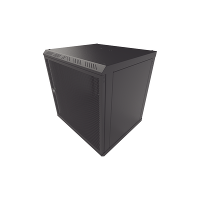 LINKEDPRO BY EPCOM Gabinete con Puerta Ventilada para Montaje en Pared Cuerpo Fijo con Rack 19" de 12 Unidades. MOD: SR-1912-GFP-V