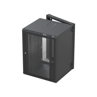 LINKEDPRO BY EPCOM Gabinete Abatible para Montaje en Pared con Rack 19" de 16 Unidades con Vidrio de Seguridad MOD: SR-1916-GAP-V3