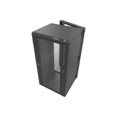 LINKEDPRO BY EPCOM Gabinete Abatible para Montaje en Pared con Rack 19" de 24 Unidades Ventana de Cristal MOD: SR-1924-GAP-V3