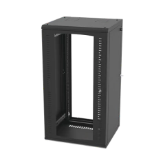 LINKEDPRO BY EPCOM Gabinete Abatible de Pared (Con Marco Trasero) con Rack 19" de 24 Unidades. Ventana de Cristal Templado. MOD: SR-1924-GAP-V4