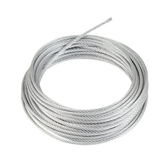 Syscom CABLE RETENIDA DE 1/4in(RETAZO DE 3 MTS) MOD: SRET635*3MTS