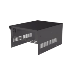 EPCOM INDUSTRIAL Gabinete de acero en color negro, para usar como base con radio aéreo IC-A120 y fuente de alimentación SEC1223 SRX21U
