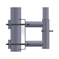 SYSCOM TOWERS Adaptador para Colocar Mástil (tubo) a Poste recto. MOD: SS-OP-TM