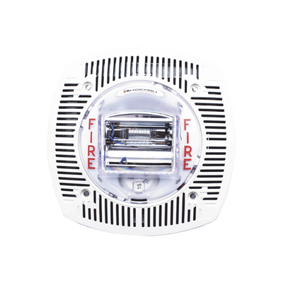 HOCHIKI Bocina con estrobo para pared color BLANCO MOD: SSPK-24PW