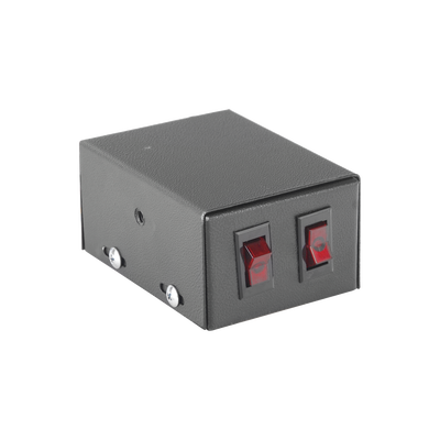 EPCOM INDUSTRIAL Gabinete metálico con 2 interruptores iluminados para barra de luces MOD: SS-W2