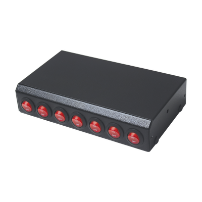 EPCOM INDUSTRIAL Switchera con 7 interruptores para barra de luces MOD: SSW7LV2