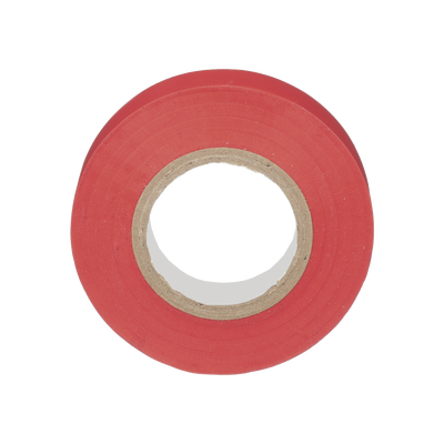 PANDUIT Cinta Eléctrica para Aislar, de PVC, Uso General, Grosor de 0.18mm (7 mil), Ancho de 19mm, y 20.12m de Largo, Color Rojo MOD: ST17-075-66RD
