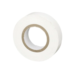 PANDUIT Cinta Eléctrica para Aislar, de PVC, Uso General, Grosor de 0.18mm (7 mil), Ancho de 19mm, y 20.12m de Largo, Color Blanco MOD: ST17-075-66WH