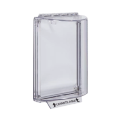 STI Cubierta Universal Transparente con Espaciador, Texto en Español (LEVANTE AQUI) MOD: STI-13200NC-FR