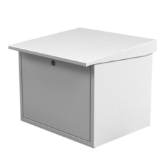 EPCOM INDUSTRIAL Gabinete para resguardo de baterías (hasta dos baterías PL110D12). Lámina Galvanizada. MOD: SVR-1419-G