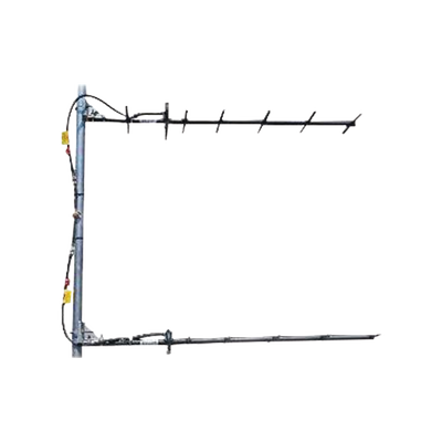 SINCLAIR Antena Yagi Doble Direcional de 7 elementos, 403-430 MHz, 12.5 dB, 27 MHz, 250 Watt, N Macho. MOD: SY3072-SF1SNM