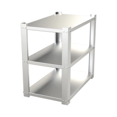 EPCOM INDUSTRIAL Estante Galvanizado de 3 Niveles para 9 Baterías Similares a PL110D12. Compatible SYG180V2G. MOD: SYG-180-CH