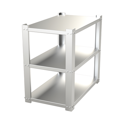 EPCOM INDUSTRIAL Estante Galvanizado de 3 Niveles para 9 Baterías Similares a PL110D12. Compatible SYG180V2G. MOD: SYG-180-CH
