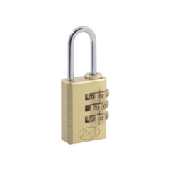 LOCK Candado de Latón de Combinación Maletero Programable/ Medida 20 mm / Nivel de seguridad 3 / Discos Programables. MOD: SYS-10CA