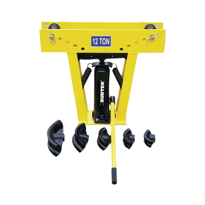SURTEK Doblador de tubo hidráulico de 1/2" a 2" incluye dados con medidas, capacidad 12 toneladas. MOD: SYS-121150