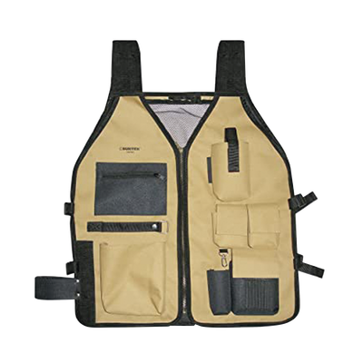 SURTEK Chaleco porta herramientas 6 compartimientos con cinturones ajustables. MOD: SYS-124191