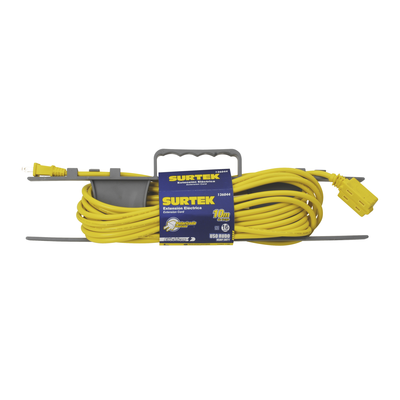 SURTEK Extensión Eléctrica de Uso Rudo 6 metros / 127 V CA 10 A Máximo / Color Amarillo. SYS-136042