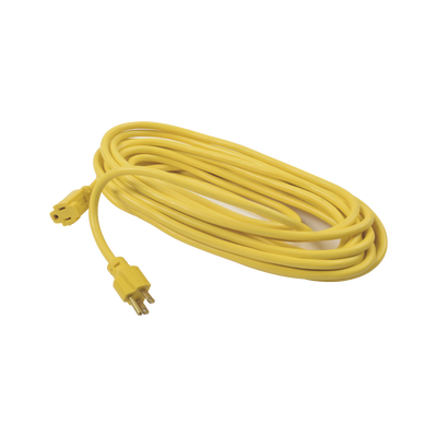 SURTEK Extensión eléctrica de uso rudo aterrizada 10 metros / 127 V CA 10 A Máximo / Color Amarillo. SYS-136173