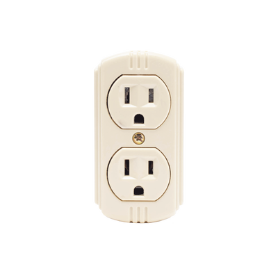 SURTEK Contacto Dúplex 127 Vca, 15 A Max. Para Sobreponer (Sin perforar la superficie). MOD: SYS-136404