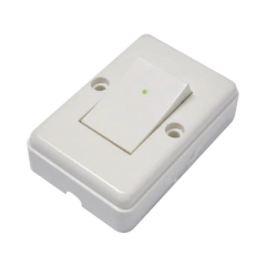 SURTEK Apagador sencillo visible para sobreponer cuadrado 6a 127v SYS-136560