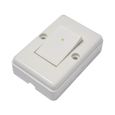 SURTEK Apagador sencillo visible para sobreponer cuadrado 6a 127v SYS-136560