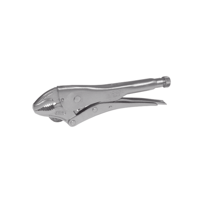 URREA Pinza de Presión Quijada Curva con Corta Alambre. Tamaño: 7" Uso Industrial. MOD: SYS-294-WR
