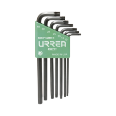 URREA Juego de 7 llaves hexagonales "L" Torx® tamper rack MOD: SYS-4972TT