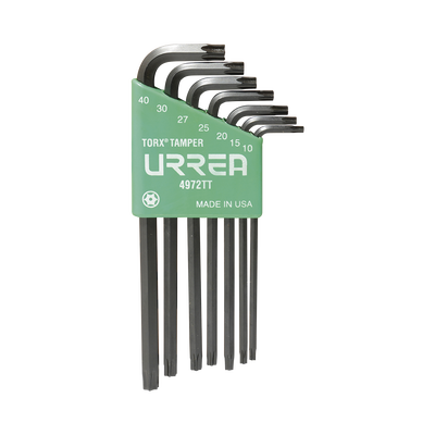 URREA Juego de 7 llaves hexagonales "L" Torx® tamper rack MOD: SYS-4972TT