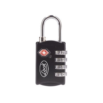 LOCK Candado de Combinación Maletero Negro TSA / Medida 30 mm/ / Nivel de seguridad 3 / Discos Programables. MOD: SYS-54CA