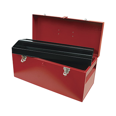 URREA Caja de herramientas metálica con soble cerradura de 51 x 21.5 x 24cm. SYS-D6