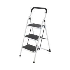 SURTEK Escalera Plegable Tipo Taburete de Acero de 1.13 m. SYS-ETT-3