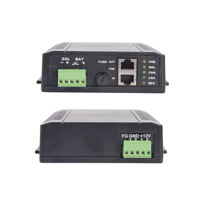 TYCON POWER PRODUCTS Controlador Solar POE, Entrada 12 Vcc Hasta un Panel Solar de 125 Watts, Salida PoE Pasivo en 24 Vcc Hasta 20 Watts Máximo. MOD: SYSPOE1224