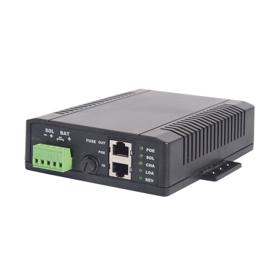 TYCON POWER PRODUCTS Controlador Solar POE, Entrada 12 Vcc Hasta un Panel Solar de 125 Watts, Salida PoE Pasivo en 48 Vcc Hasta 20 Watts Máximo. MOD: SYSPOE1248