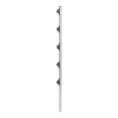 EPCOM INDUSTRIAL Poste de Paso de 1.2m para Cerca Electrificada de PTR Cuadrado de Aluminio de 1" de lado con 5 Aisladores Instalados. MOD: SYS-POST-2