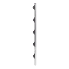 EPCOM INDUSTRIAL Poste de Paso de 1m para Cerca Electrificada de PTR Cuadrado de Aluminio de 1" de lado con 5 Aisladores Instalados. MOD: SYS-POST-2-R2