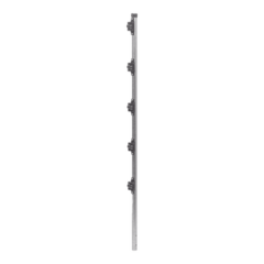 EPCOM INDUSTRIAL Poste de Paso de 1.2m para Cerca Electrificada.Tubo Galvanizado cal. 18 de 1"Diam. con Tapón y 5 Aisladores Instalados. MOD: SYS-POST-3