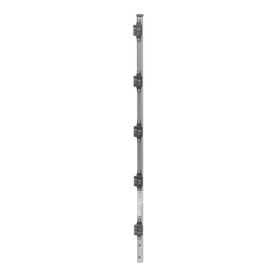 EPCOM INDUSTRIAL Poste de Paso de 1m para Cerca Electrificada de Tubo Galvanizado cal. 18 de 1"Diam. con 5 Aisladores Instalados. MOD: SYS-POST-3-R2