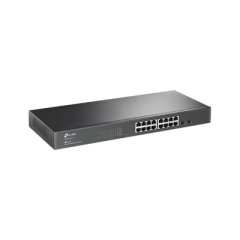 TP-LINK Smart Switch administrable Capa 2, 16 puertos 10/100/1000 Mbps + 2 puertos SFP MOD: T1600G-18TS