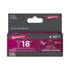 ARROW Grapas para Cables tipo "U" 7/16 (11 mm) para T18. MOD: T18-7/16-US