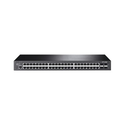 TP-LINK Switch JetStream Gigabit administrable Capa 2, 48 puertos 10/100/1000 Mbps + 4 puertos SFP MOD: T2600G-52TS