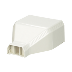 SYSCOM Conexión de tubería a canaleta T45, Salidas de 1/2", 3/4", 1" y 1 1/4", material ABS, Color Blanco Mate MOD: T45EEIW