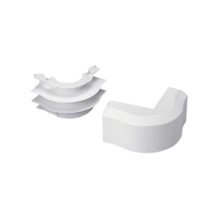 PANDUIT Esquinero exterior, para uso con canaleta T45, Material PVC Rígido, Color Blanco Mate MOD: T45OCIW