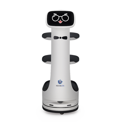 KEENON Robot mesero o repartidor / Ubicado por sensor láser / Sensor de obstáculos / Navegación fluida T8LS