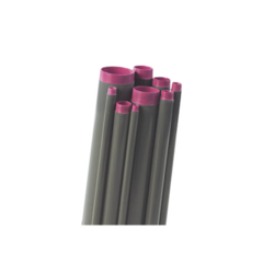 RAWELT Tubo Conduit rígido de aluminio de 2” (50.8 mm) con recubrimiento de PVC de 3.05 m con cople. TAL-50-PC