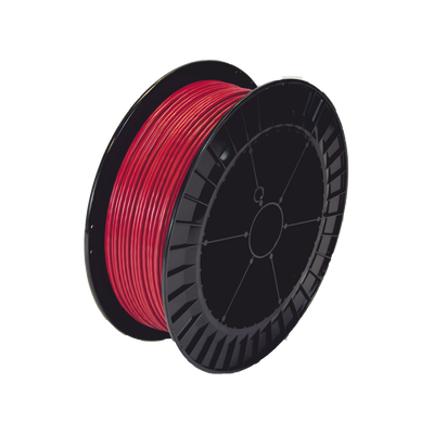 SAFE FIRE DETECTION INC. Bobina de 152 Metros de Cable Detector de Calor, Temperatura Fija 68 grados Celsius, Recubrimiento de Nylon Rojo para Aplicaciones en Exterior, con Guía Acerada MOD: TC-155G-500