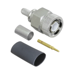 Times Microwave Conector TNC Macho de Anillo Plegable para LMR-195, LMRLW-195, RG58, RG142. MOD: TC-195-TM-X