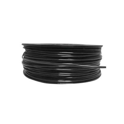 SAFE FIRE DETECTION INC. Bobina de 152 Metros de Cable Detector de Calor, Temperatura Fija 185° C, Recubrimiento de Nylon Negro para Aplicaciones en Exterior, con Guía Acerada MOD: TC-365NG-500