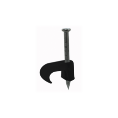 THORSMAN Grapa para cable plano de 5mm color Nerga (100pzs) (3209-00300) TC-5X8-N