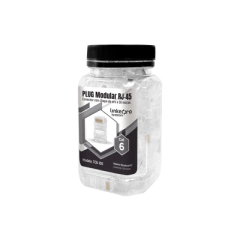 LINKEDPRO BY EPCOM Bote con 100 Piezas de Plug Modular RJ45 Cat6 sin blindaje, chapado de oro a 30 micras para durabilidad extrema MOD: TC6/100